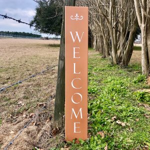 4 FT Nutmeg Welcome Sign